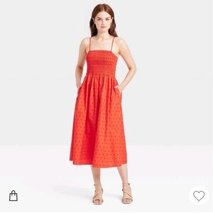 Women's Easy Summer Smocked Midi Sundress